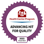 advancing hit for quality 2025 awardee badge